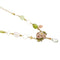 Gabriella Rivalta - Collier fleur émaillée en or jaune, corail et gemmes 58 Facettes 36331