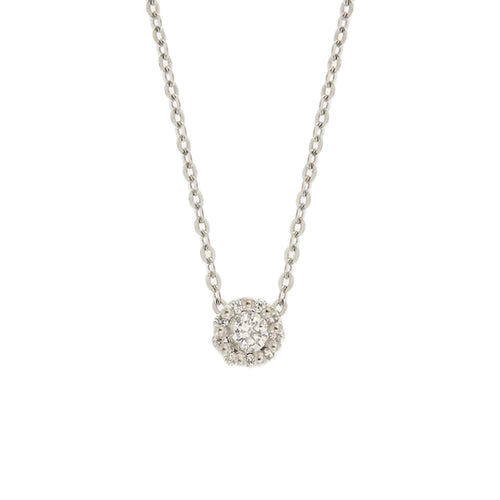 Salvini Corolla - Collier point lumière en or blanc et diamants 58 Facettes 33258