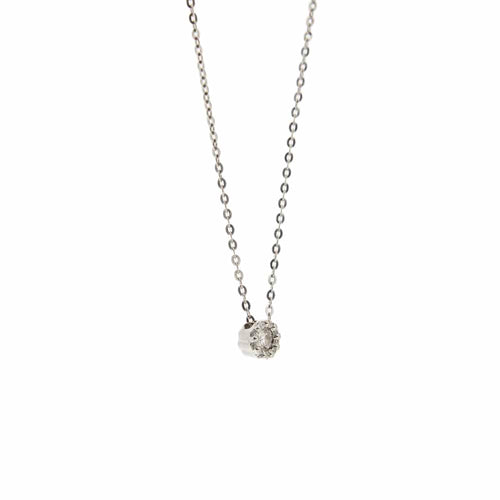 Salvini Corolla - Collier point lumière en or blanc et diamants 58 Facettes 33258