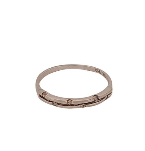 Alliance - Bague en or blanc 18 carats brillants