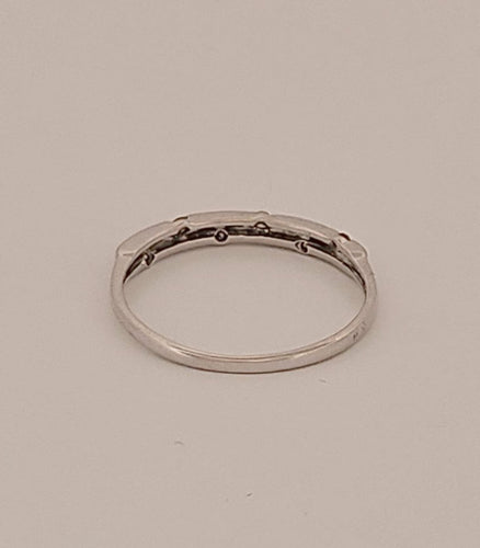 Alliance - Bague en or blanc 18 carats brillants