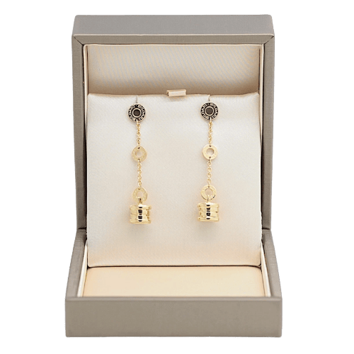 Boucles d'oreilles Bulgari B.zero1 - Boucles d'oreilles charms en or jaune 58 Facettes 23033
