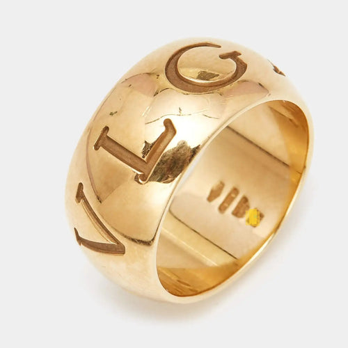 Bague 56 Bulgari Monologo - Bague en or jaune 58 Facettes 23037