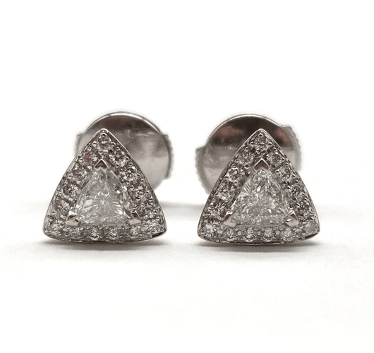 Boucles d'oreilles Boucles d'oreilles en or blanc 18K et diamants 58 Facettes BOV/260022