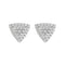 Boucles d'oreilles AITCHES - Boucles d'oreilles triangle en or blanc 18K et diamants 58 Facettes GER1044WG