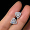 Boucles d'oreilles AITCHES - Boucles d'oreilles triangle en or blanc 18K et diamants 58 Facettes GER1044WG