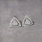 Boucles d'oreilles AITCHES - Boucles d'oreilles triangle en or blanc 18K et diamants 58 Facettes GER1044WG