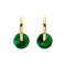 Boucles d'oreilles AITCHES - Boucles d'oreilles Jullie en argent 925 et malachite verte 58 Facettes SER1020YG