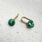 Boucles d'oreilles Jullie - Boucles d’oreilles en malachite verte 58 Facettes SER1020YG