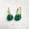 Boucles d'oreilles Jullie - Boucles d’oreilles en malachite verte 58 Facettes SER1020YG