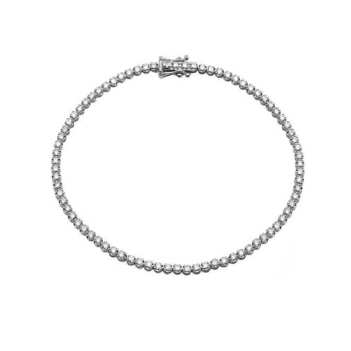 Bracelet AITCHES - Bracelet tennis diamants en or blanc 18K 58 Facettes GBT1330WG