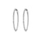 Boucles d'oreilles Embrace - Boucles d'oreilles créoles en or blanc et diamants 58 Facettes GER1054WG