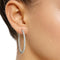 Boucles d'oreilles Embrace - Boucles d'oreilles créoles en or blanc et diamants 58 Facettes GER1054WG