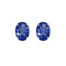 Boucles d'oreilles Single Tulip - Boucles d'oreilles en or blanc 18K et saphirs 58 Facettes GER1047BL