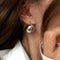 Boucles d'oreilles AITCHES - Boucles d'oreilles Jullie Big Bell en argent 925 58 Facettes SER1034WG