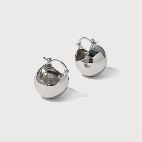 Boucles d'oreilles AITCHES - Boucles d'oreilles Jullie Big Bell en argent 925 58 Facettes SER1034WG