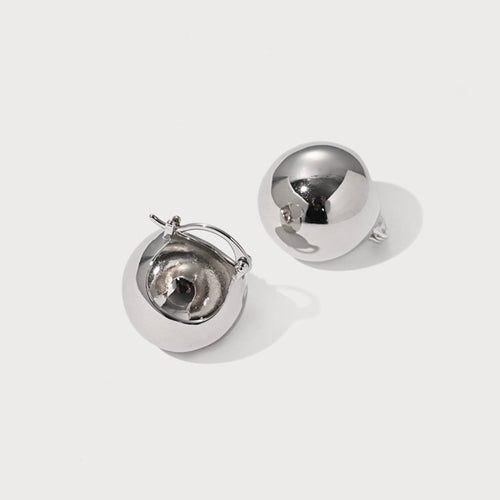 Boucles d'oreilles AITCHES - Boucles d'oreilles Jullie Big Bell en argent 925 58 Facettes SER1034WG