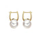Boucles d'oreilles AITCHES - Boucles d’oreilles créoles en or 18K et perles Akoya 58 Facettes GER1320YG