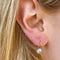 Boucles d'oreilles AITCHES - Boucles d’oreilles créoles en or 18K et perles Akoya 58 Facettes GER1320YG