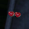 Boucles d'oreilles Heart to Have - Boucles d'oreilles en or 18K et rubis 58 Facettes GER1343YG