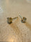 Boucles d'oreilles puces en or jaune 18 ct et diamants taille ancienne 58 Facettes