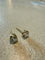 Boucles d'oreilles puces en or jaune 18 ct et diamants taille ancienne 58 Facettes