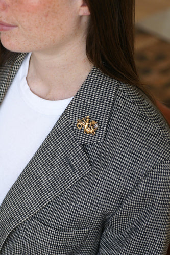 Broche Broche ancienne Amour au dragon en or jaune et diamant 58 Facettes