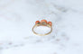 Boucles d'oreilles Parure ancienne - Collier, boucles d'oreilles et bague en or, argent et corail 58 Facettes
