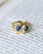 Bague 52 Bague ancienne serpents enroulés en or jaune et saphirs 58 Facettes