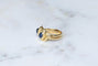 Bague 52 Bague ancienne serpents enroulés en or jaune et saphirs 58 Facettes