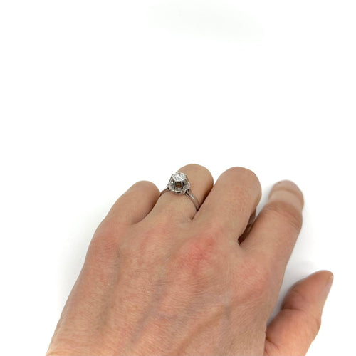 Bague 50 Solitaire - Bague en or blanc et diamant 58 Facettes Z15B51453