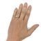 Bague 56 Bague années 1940 en platine, or rose et diamants 58 Facettes Z15B51821