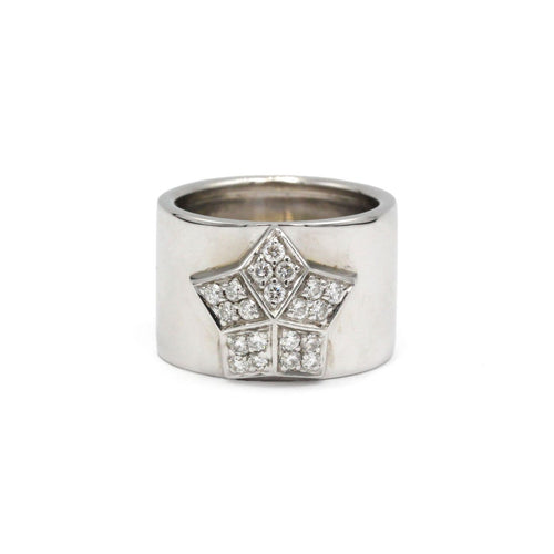 Bague 51 FRED Lucifer - Bague en or blanc et diamants 58 Facettes 260127R