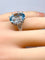 Bague Bague en or blanc 18 carats et aigue-marine 58 Facettes AB727