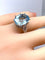 Bague Bague en or blanc 18 carats et aigue-marine 58 Facettes AB727