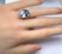 Bague Bague en or blanc 18 carats et aigue-marine 58 Facettes AB727