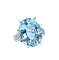 Bague Bague en or blanc 18 carats et aigue-marine 58 Facettes AB727