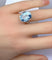 Bague Bague en or blanc 18 carats et aigue-marine 58 Facettes AB727