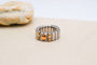 Bague 47 Bague élastique en acier et or jaune 18 carats 58 Facettes Ref3939