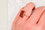 Bague 52 Bague intaille soldat antique en or jaune et cornaline 58 Facettes Ref4009