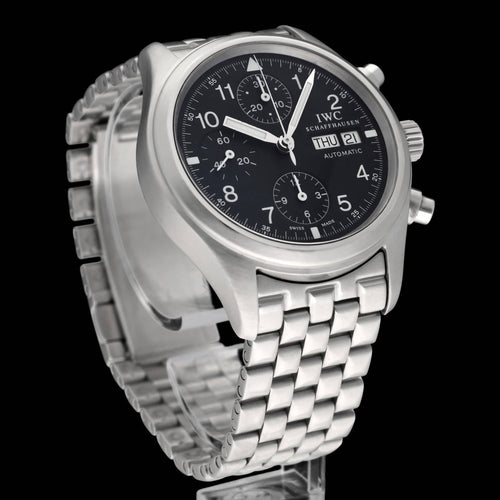 Montre IWC Pilot Chronograph - Montre IW370607 en acier 58 Facettes IWC/PLT/005