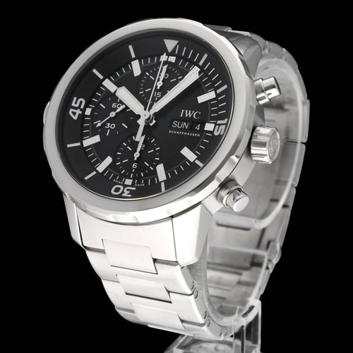 Montre IWC Aquatimer - Montre chronographe IW376804 en acier 58 Facettes IWC/AQT/007