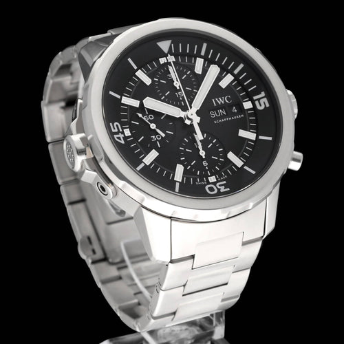 Montre IWC Aquatimer - Montre chronographe IW376804 en acier 58 Facettes IWC/AQT/007