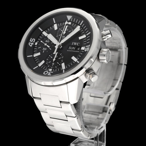 Montre IWC Aquatimer - Montre chronographe IW376804 en acier 58 Facettes IWC/AQT/007