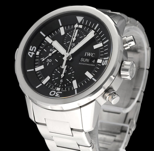 Montre IWC Aquatimer - Montre chronographe IW376804 en acier 58 Facettes IWC/AQT/007