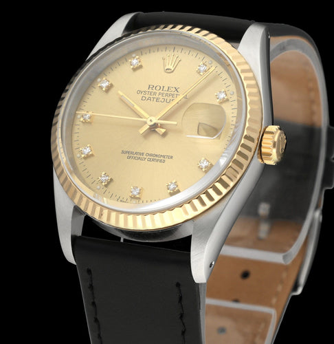 Montre Rolex Datejust - Montre 16233G en or et acier 58 Facettes ROL/DJ1/1413