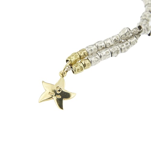 Dodo - Collier étoile de mer en argent et or jaune 58 Facettes 35663