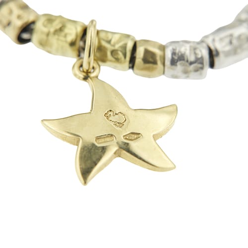 Dodo - Collier étoile de mer en argent et or jaune 58 Facettes 35663