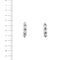 Boucles d'oreilles en or blanc avec saphirs et diamants 58 Facettes 40916