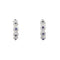 Boucles d'oreilles en or blanc avec saphirs et diamants 58 Facettes 40916